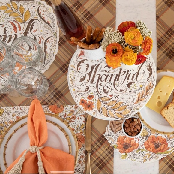 Hester & Cook Autumn Plaid Paper Table Runner, 25 feet - Picture 3 of 4